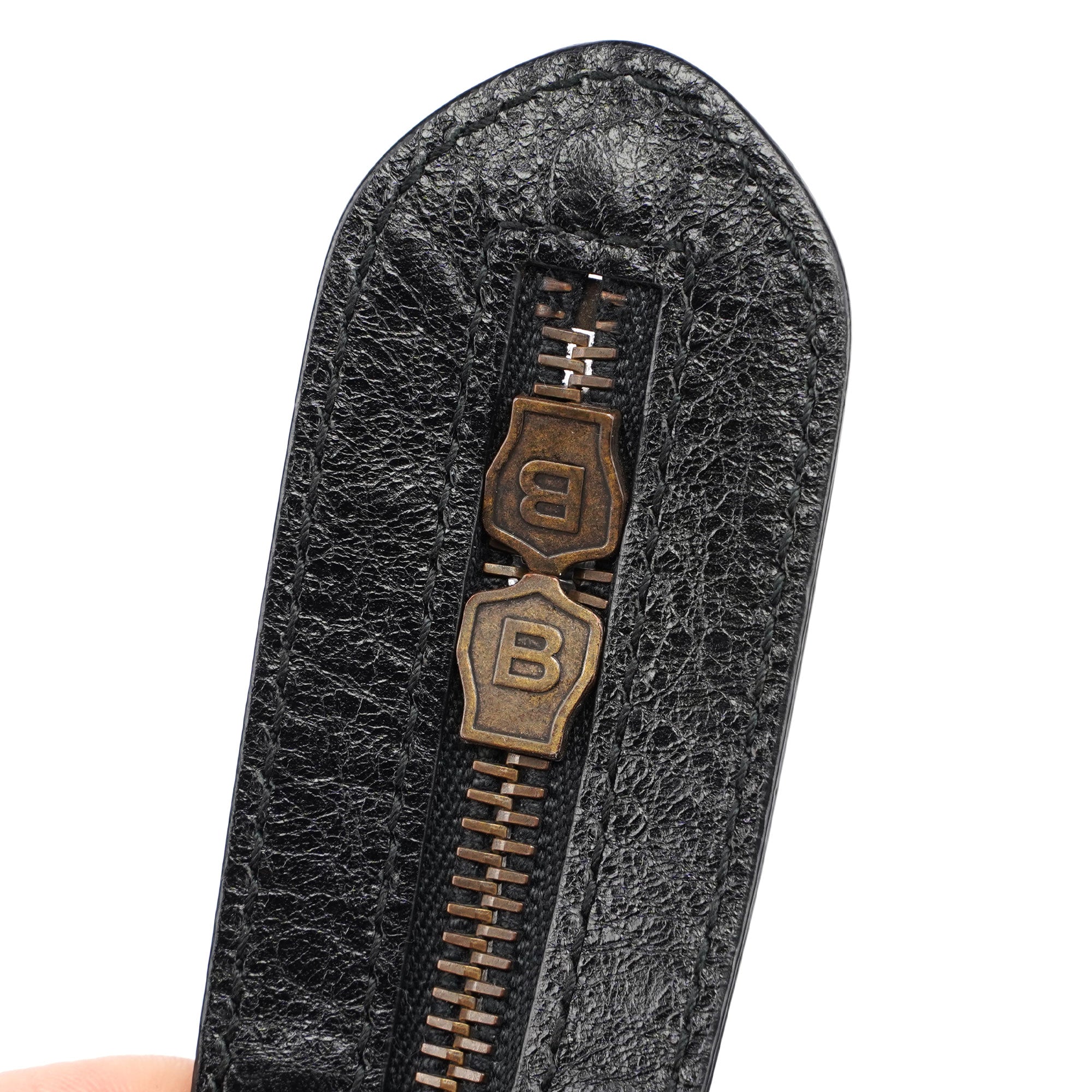 Black Leather City Bag