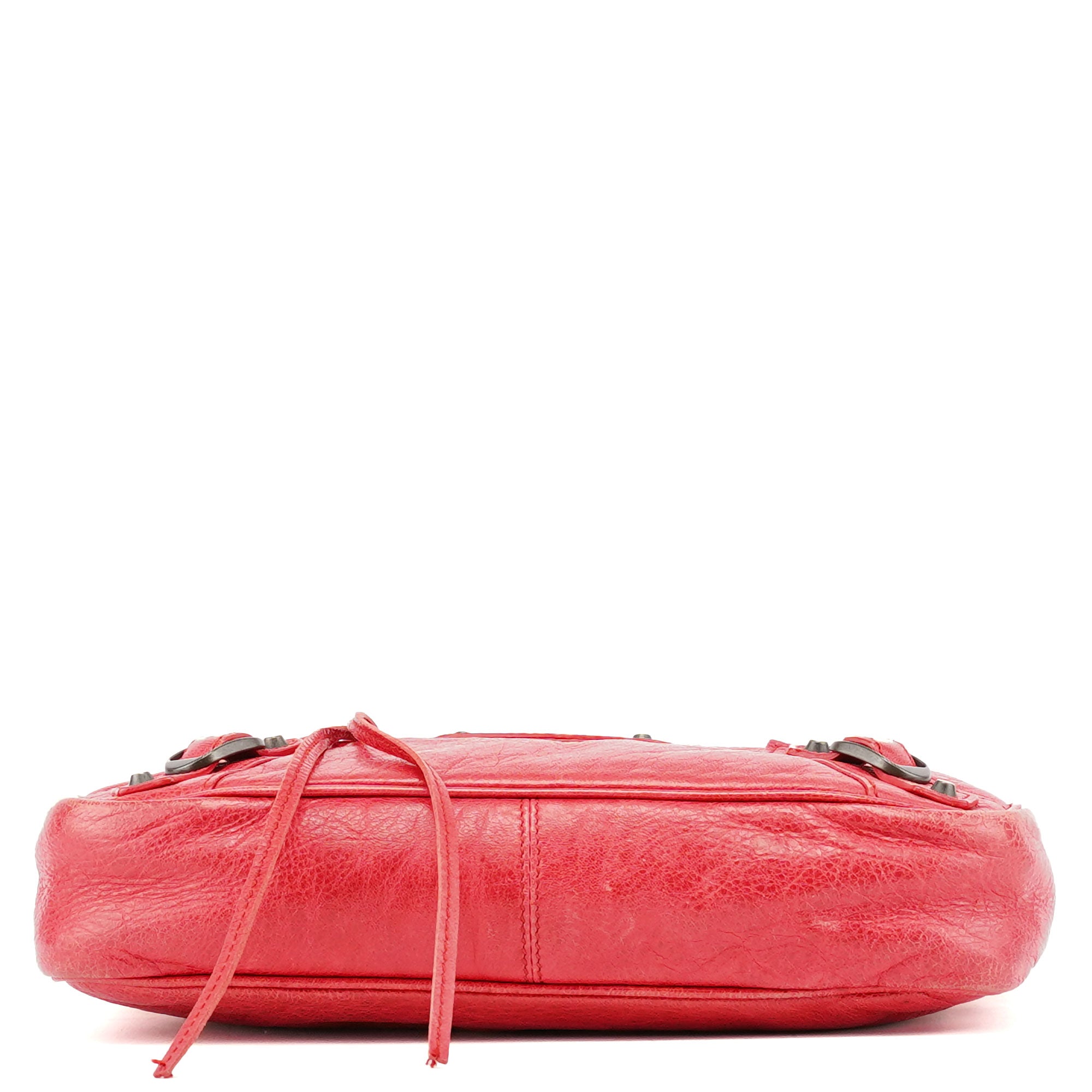 Red Leather City Crossbody Bag