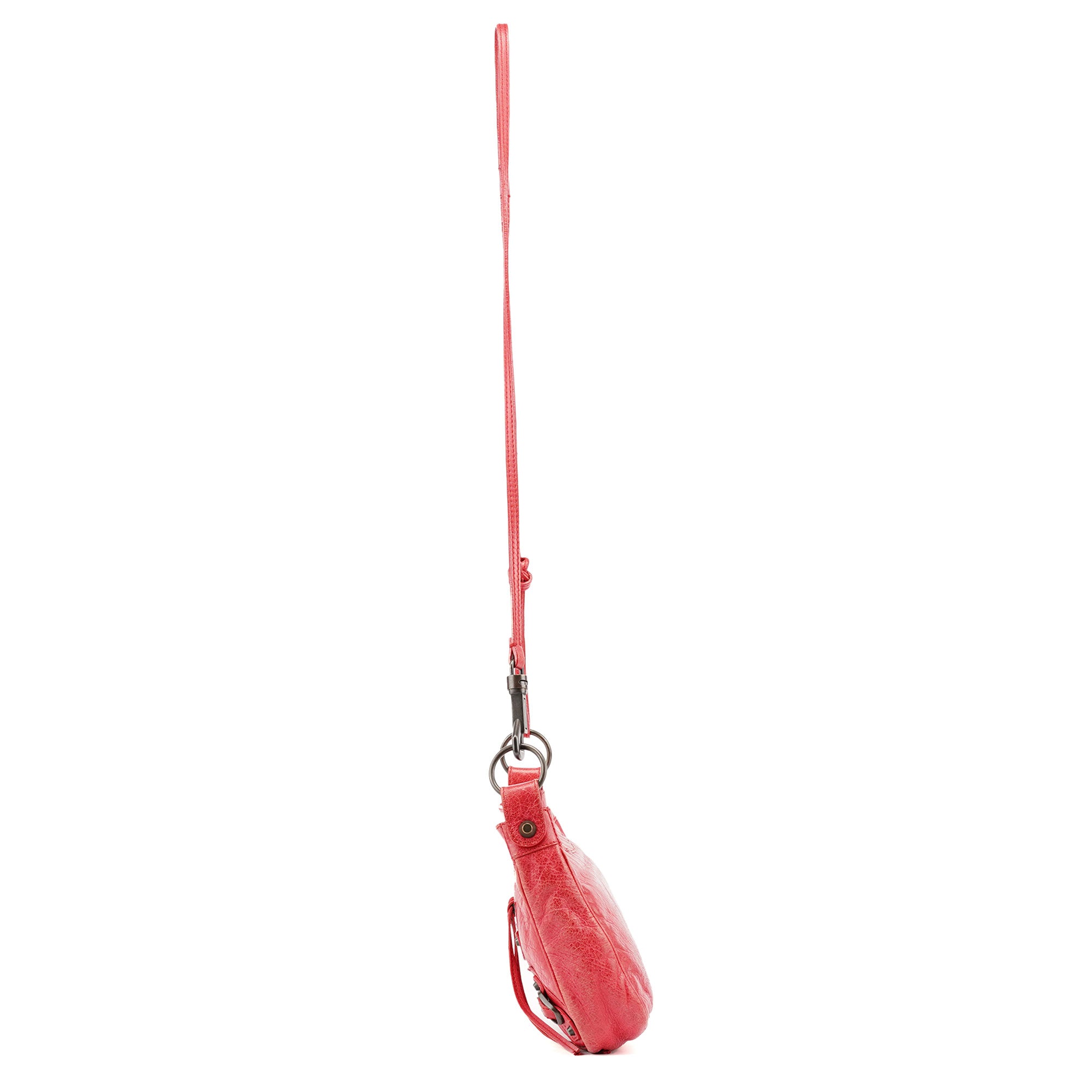 Red Leather City Crossbody Bag