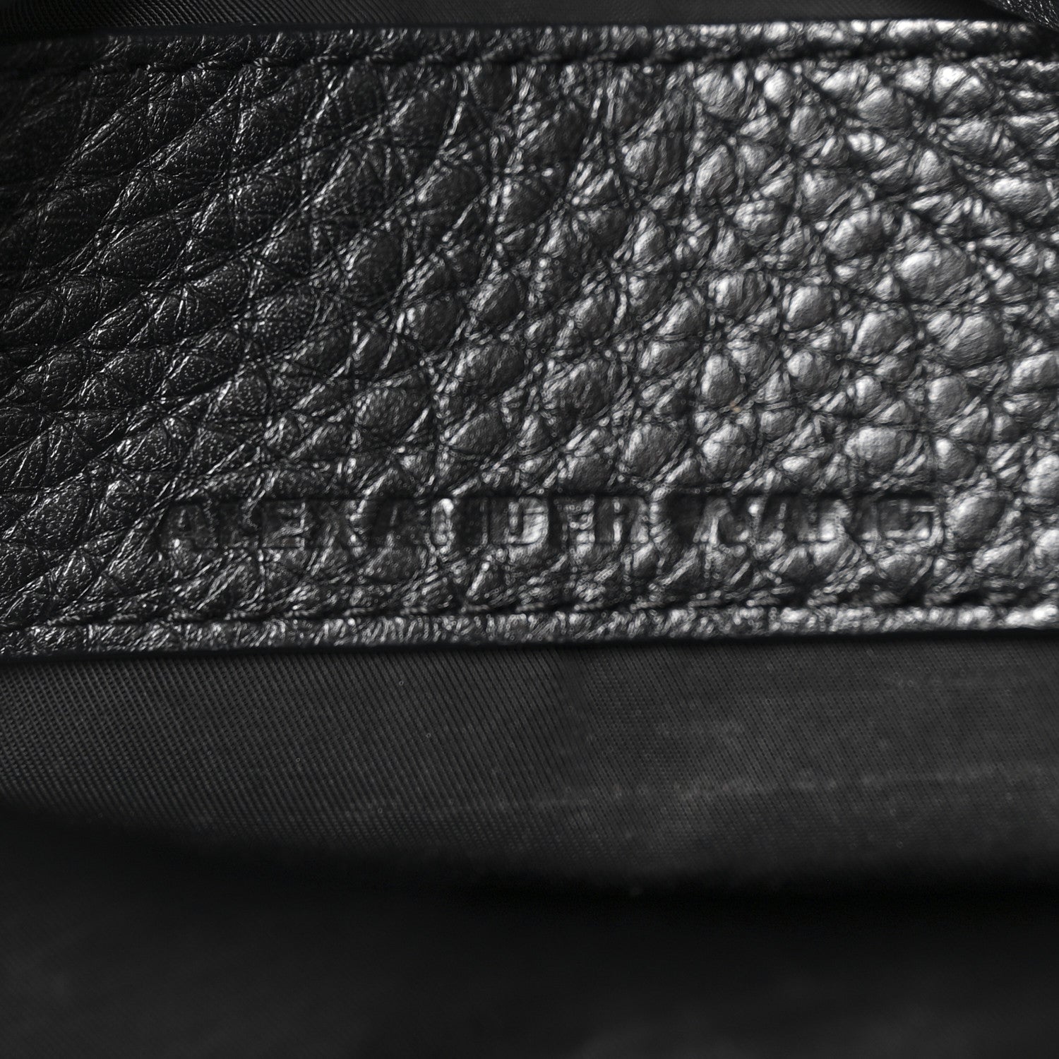 Pebbled Lambskin Rocco Black Pale Gold Hardware