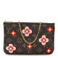 Monogram Blooming Flowers Double Zip Pochette