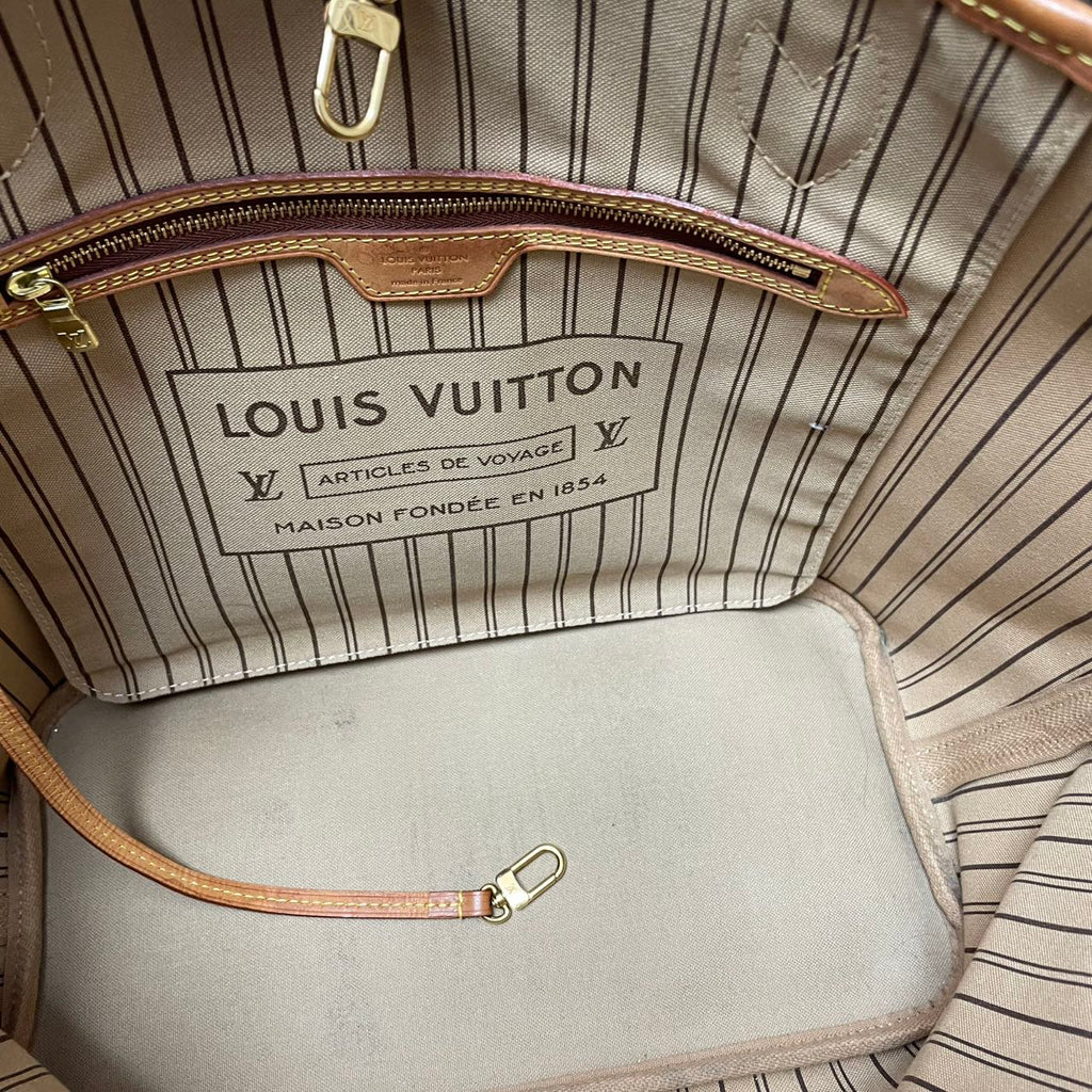 Louis Vuitton Monogram Neverfull MM Tote Bag 2013