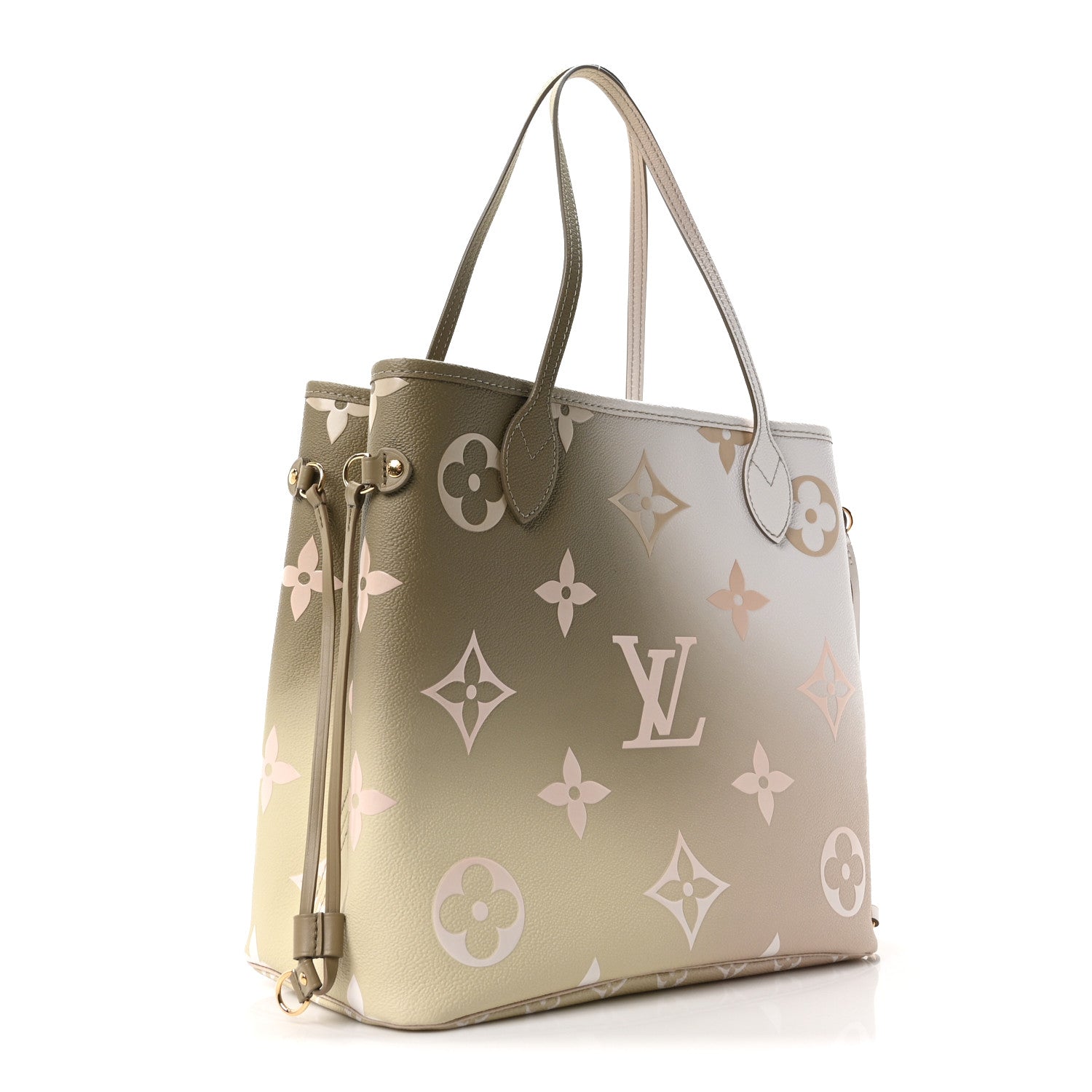 Monogram Giant Spring In The City Neverfull MM Sunset Kaki