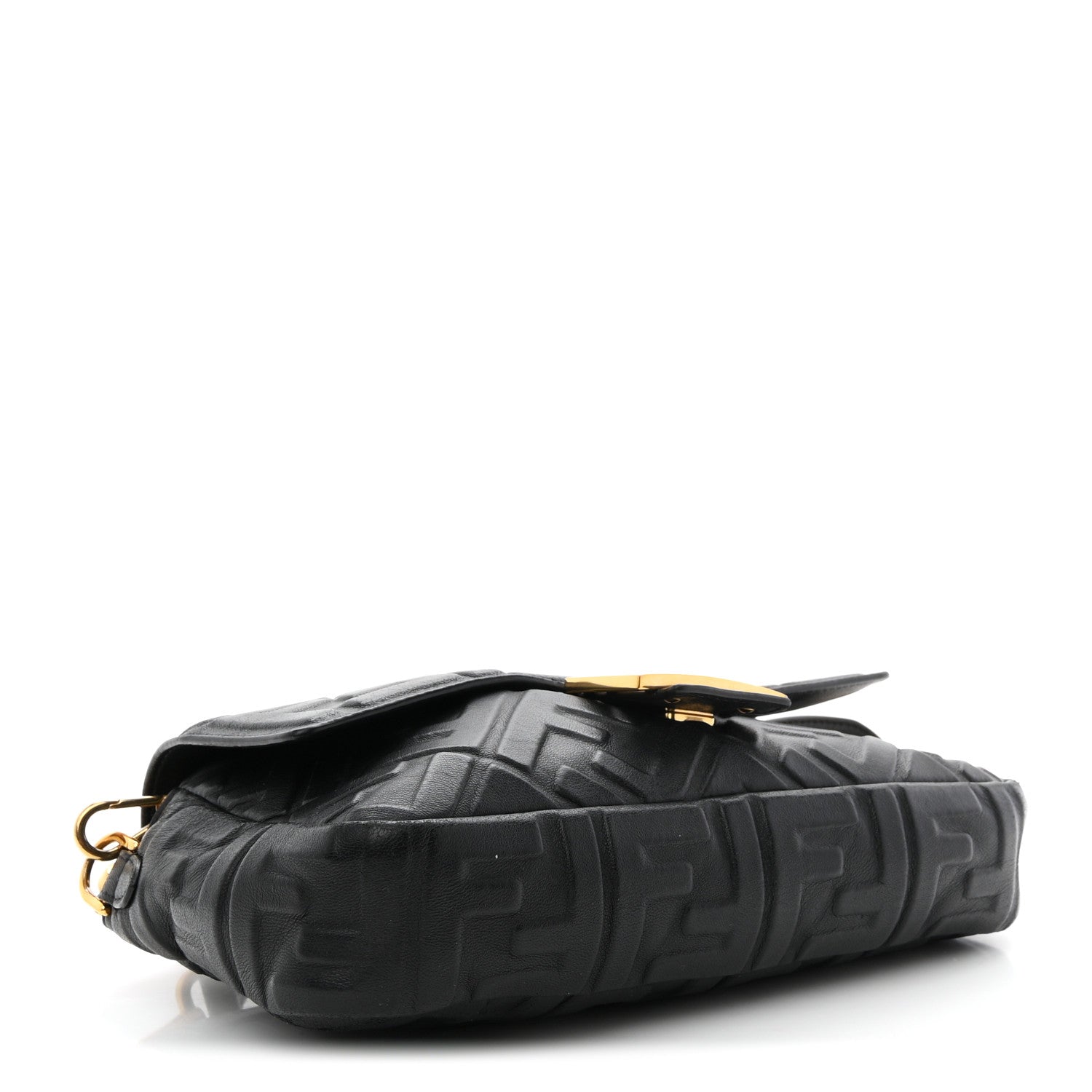Nappa FF 1974 Embossed Baguette Black