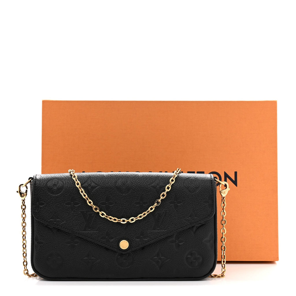 Empreinte Pochette Felicie Chain Wallet Black