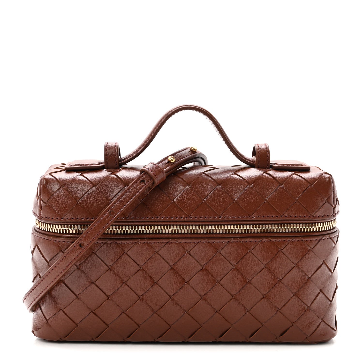 Nappa Intrecciato Bang Bang Vanity Case Sapele