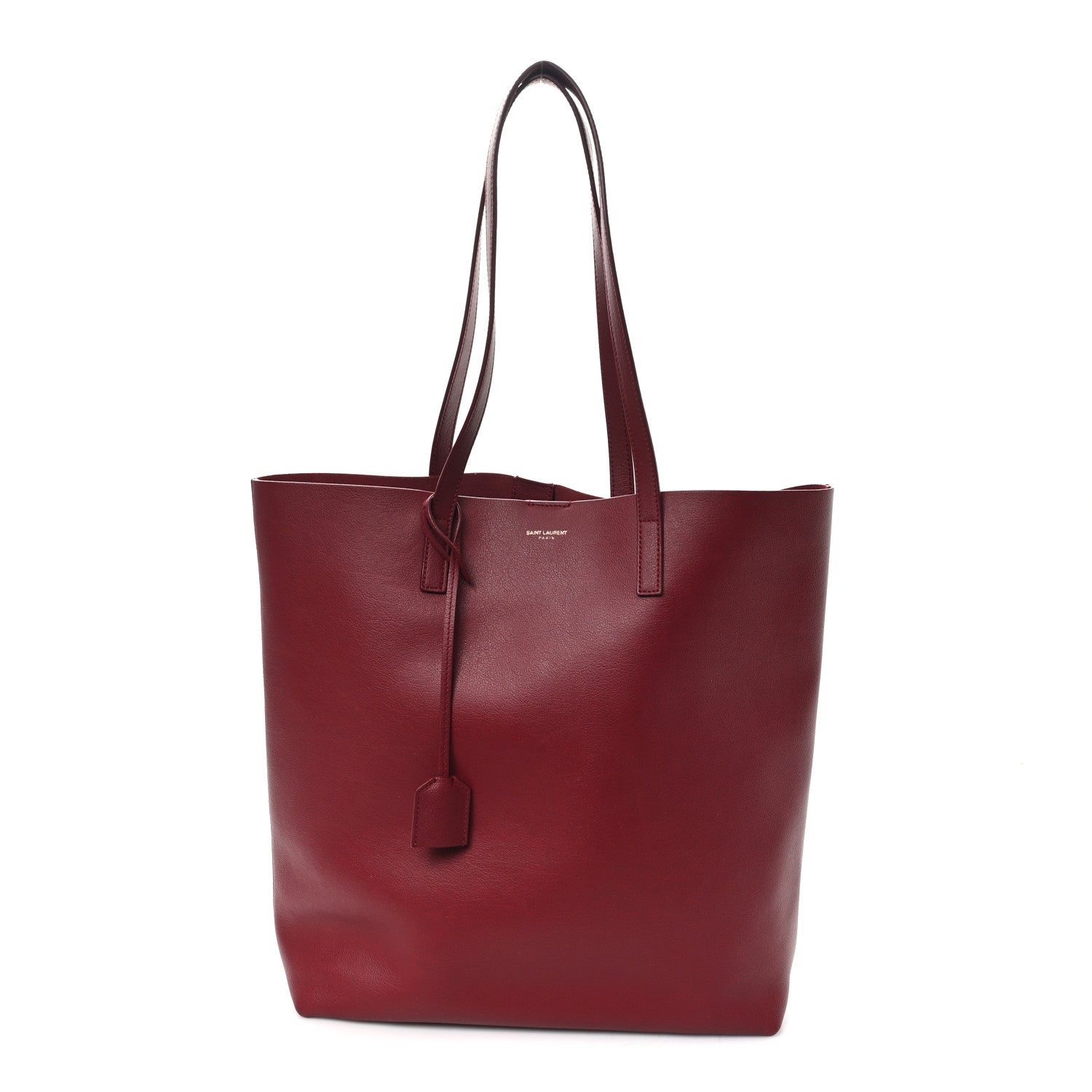Calfskin Medium Shopping Tote Bordeaux