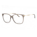 Marc Jacobs Eyeglasses Square Full Rim, Shiny Grey/Gold Frame and Clear Demo Lenses Lens MARC5620KB700