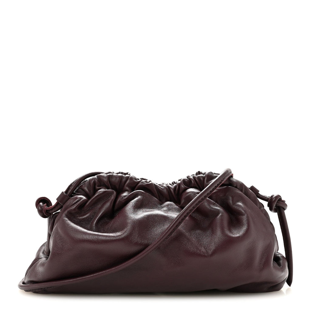 Lambskin Mini Cloud Clutch Plum