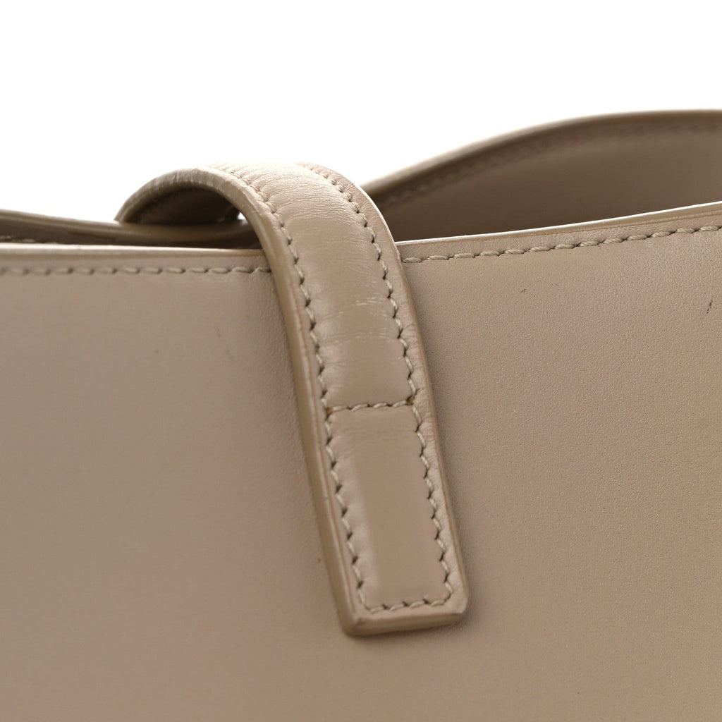 Shiny Calfskin Le 37 Small Bucket Bag Sea Salt
