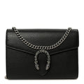 Calfskin Mini Dionysus Chain Wallet Black