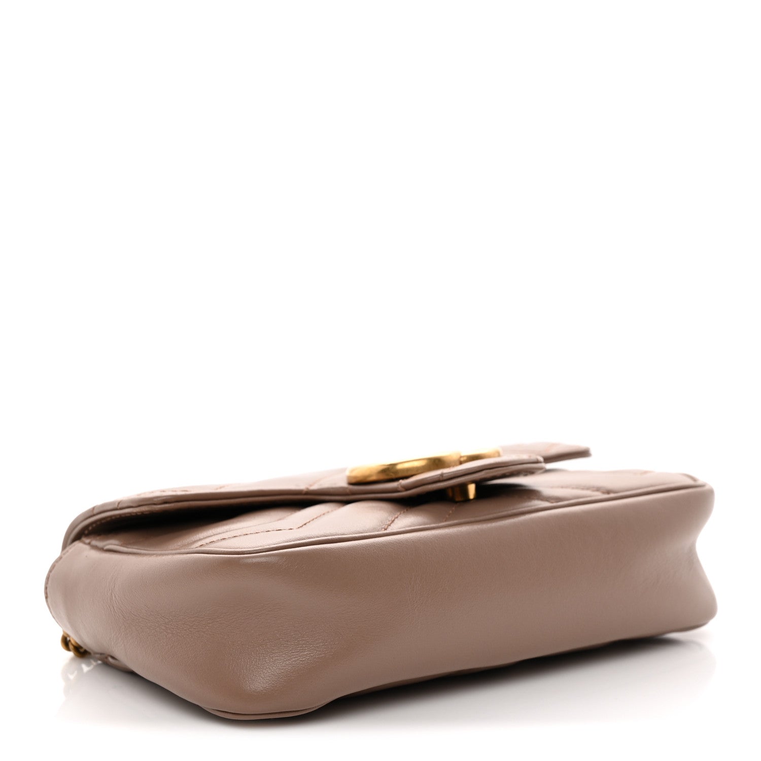 Calfskin Matelasse Super Mini GG Marmont Shoulder Bag Porcelain Rose
