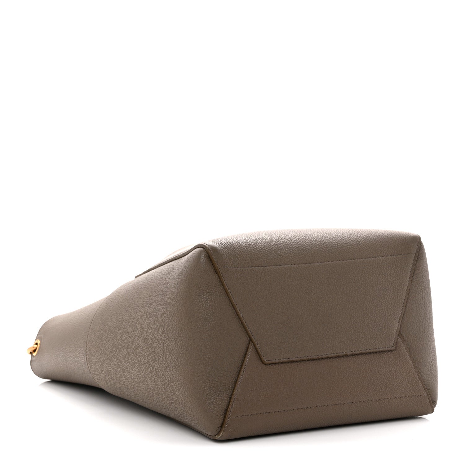 Soft Grained Calfskin Sangle Bucket Bag Taupe