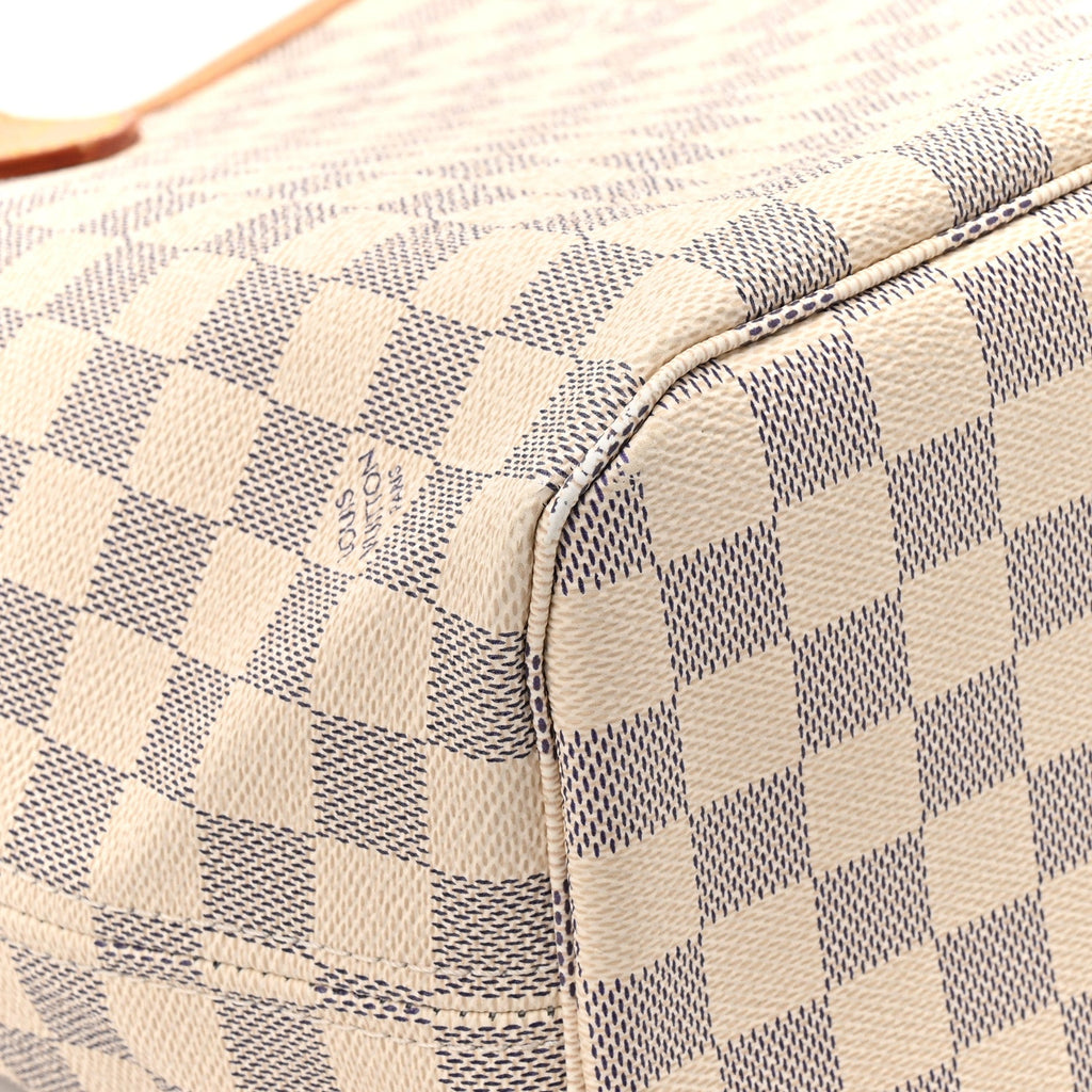 Damier Azur Neo Neverfull MM Rose Ballerine