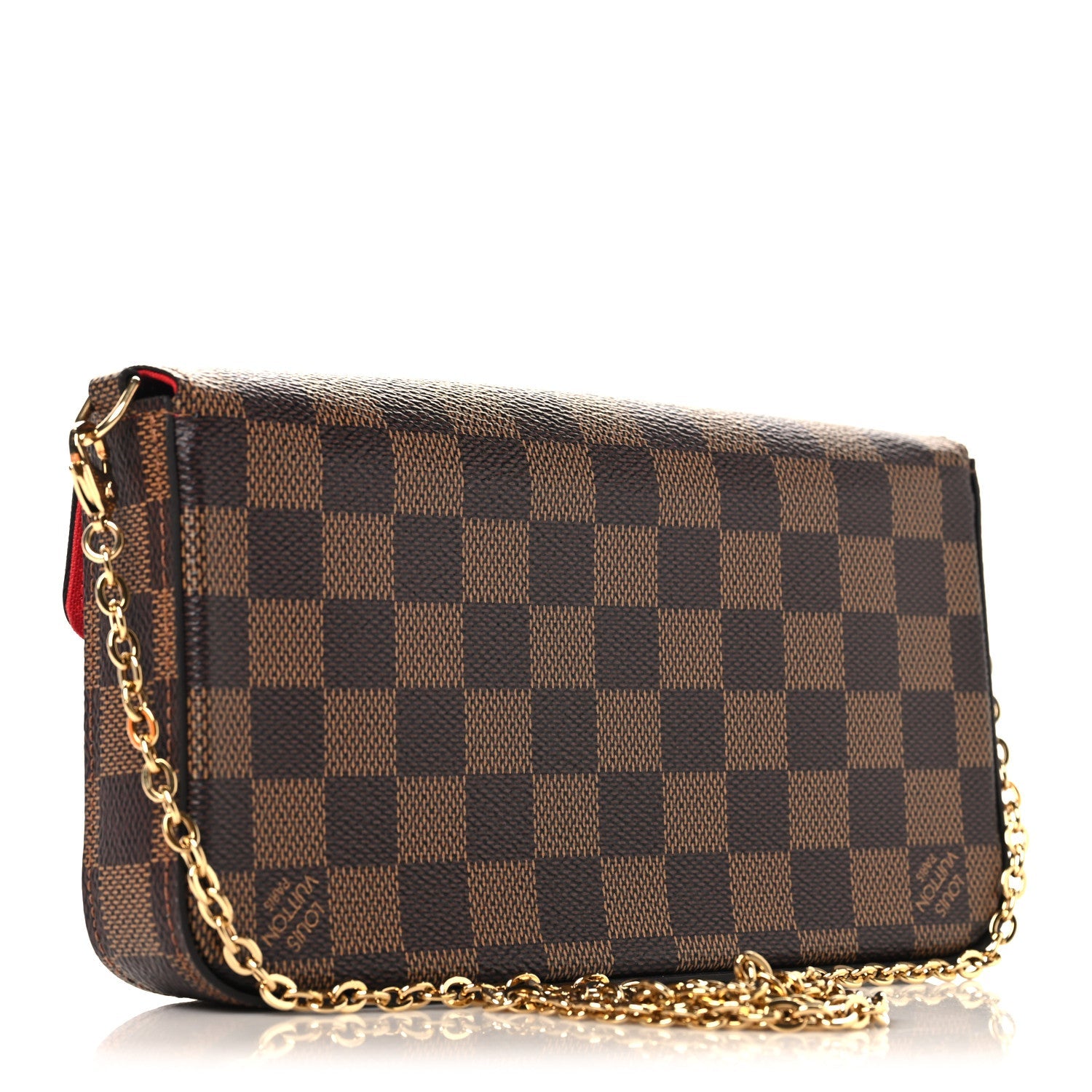 Damier Ebene Pochette Felicie Chain Wallet