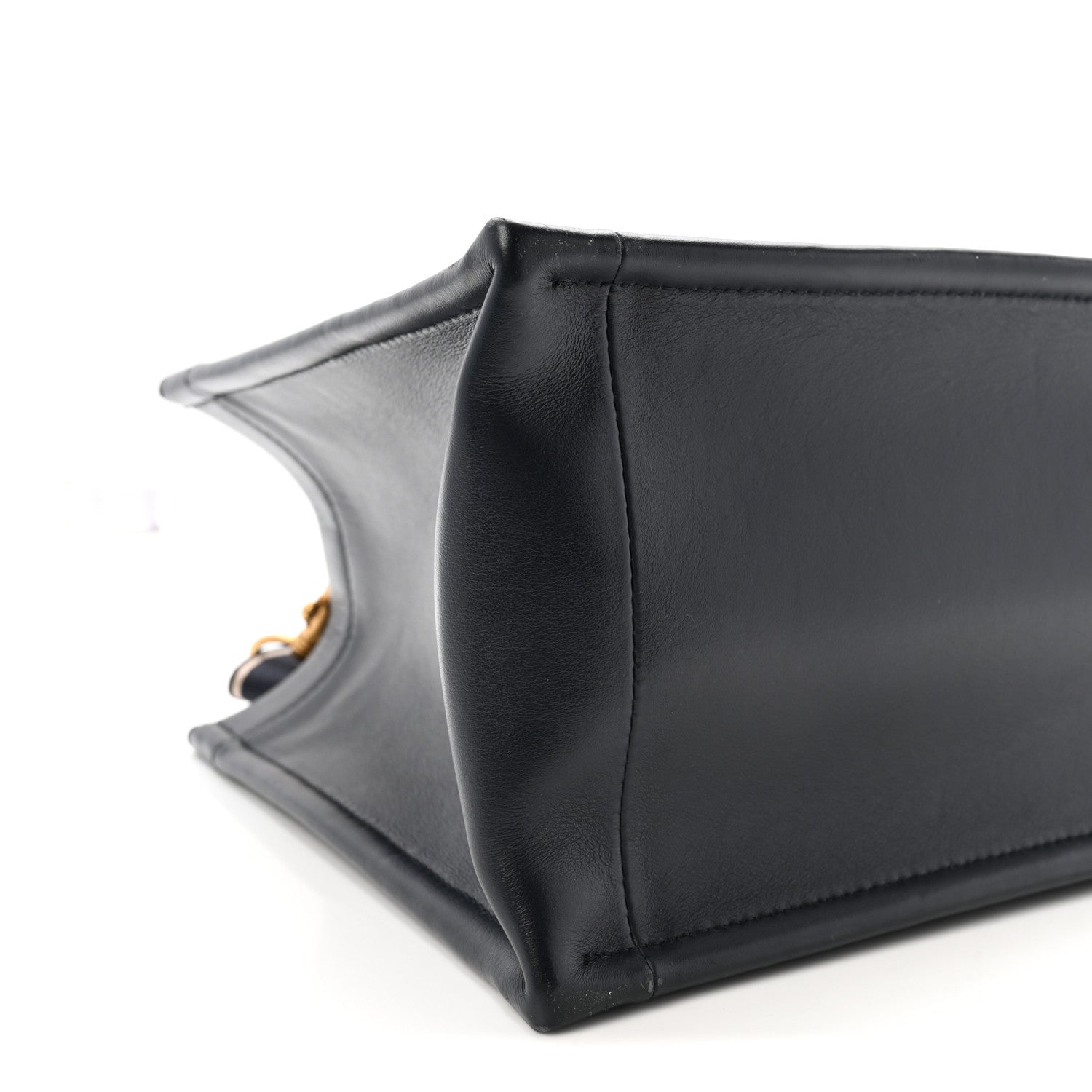 Oblique Calfskin Small Book Tote With Strap Blue Multicolor