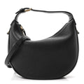 Supple Grained Calfskin Teen Lulu Shoulder Bag Black