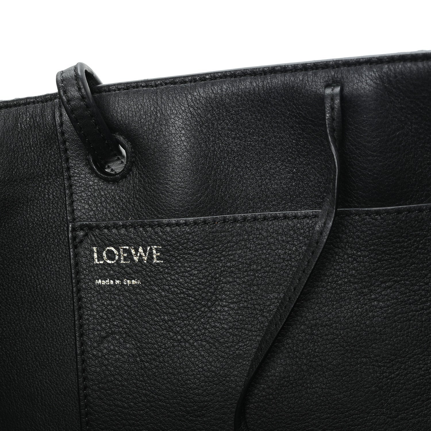 Jacquard Anagram Calfskin East West Tote Beige Black