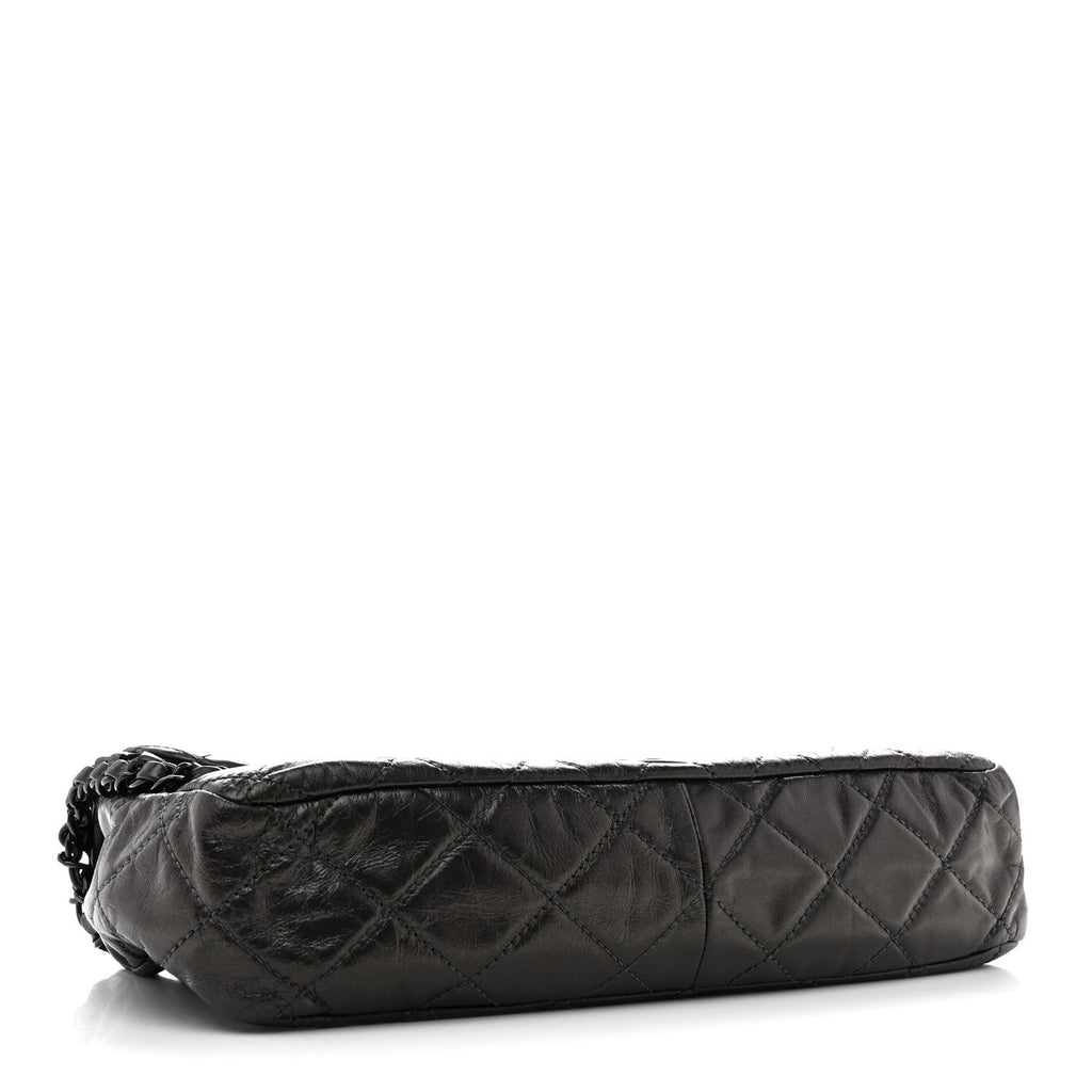 Calfskin Quilted Medium Chain Me Flap Grey