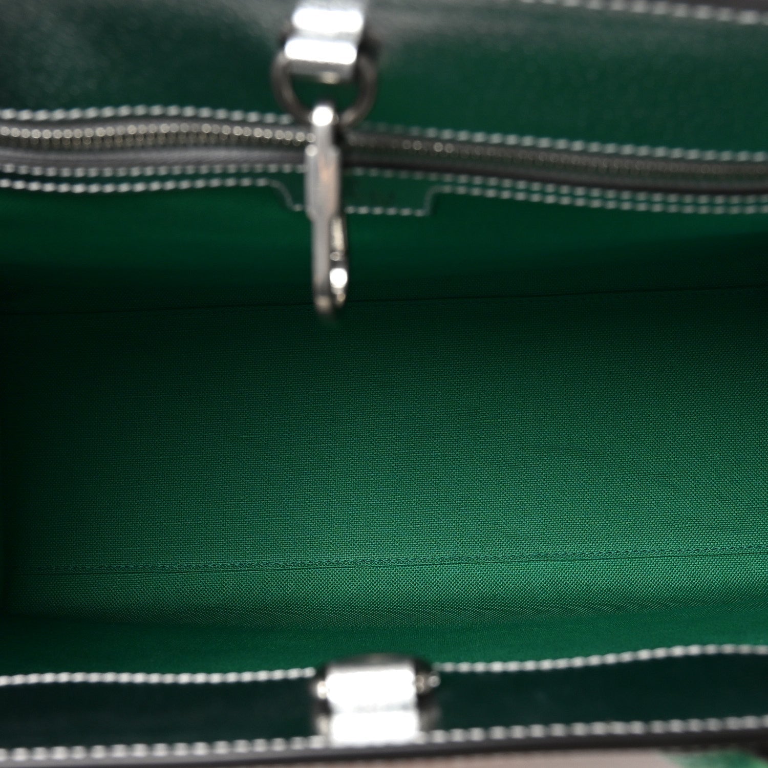 Laminated Textured Dollar Calfskin Good Game Interlocking G Tote Silver