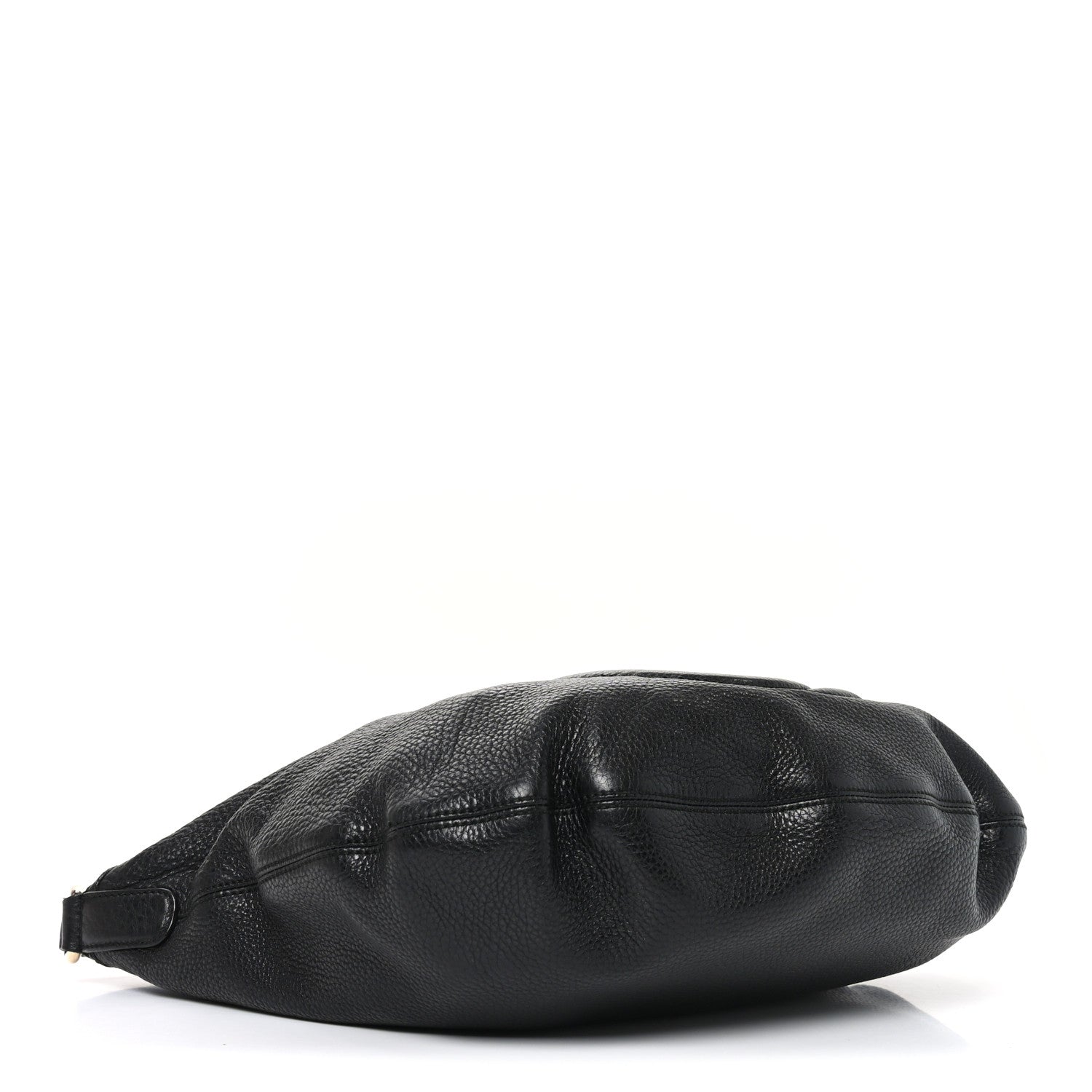 Pebbled Calfskin Medium Soho Hobo Black
