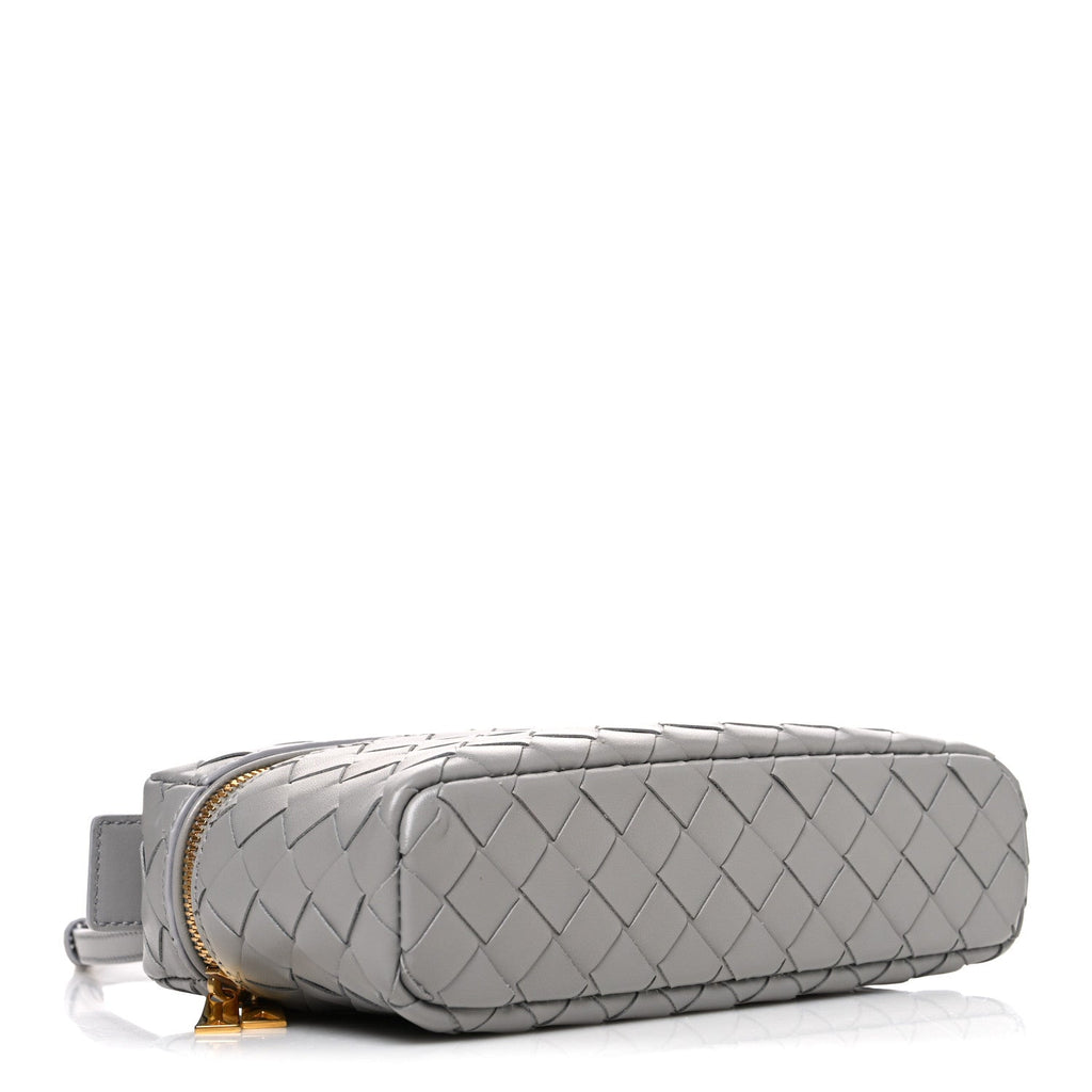 Calfskin Intrecciato Bang Bang Vanity Case Limestone