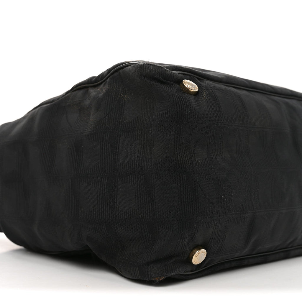 Nylon Medium Travel Tote Black