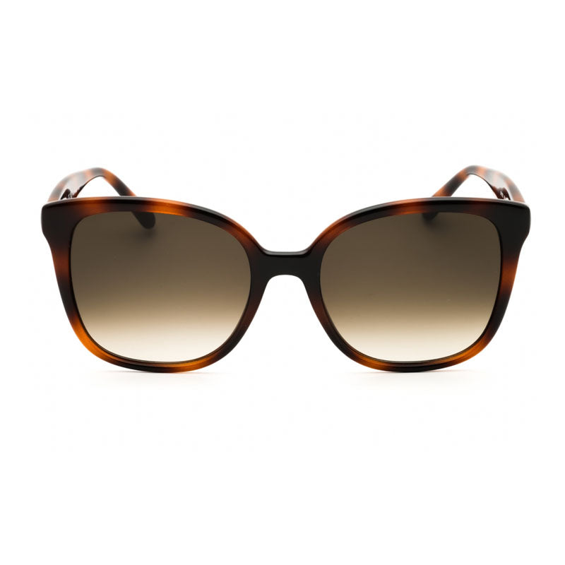 Salvatore Ferragamo Sunglasses Square Full Rim, Havana Frame and Brown Gradient Lens SF1072S240
