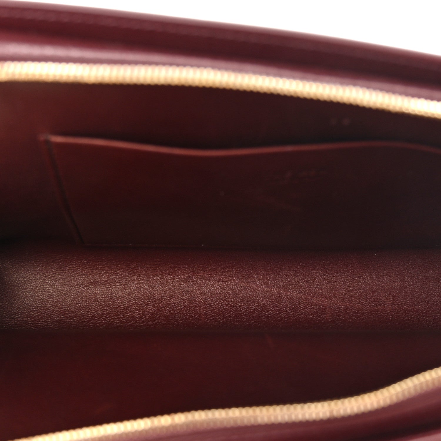 Saddle Calfskin Dalia Baguette Shoulder Bag Burgundy