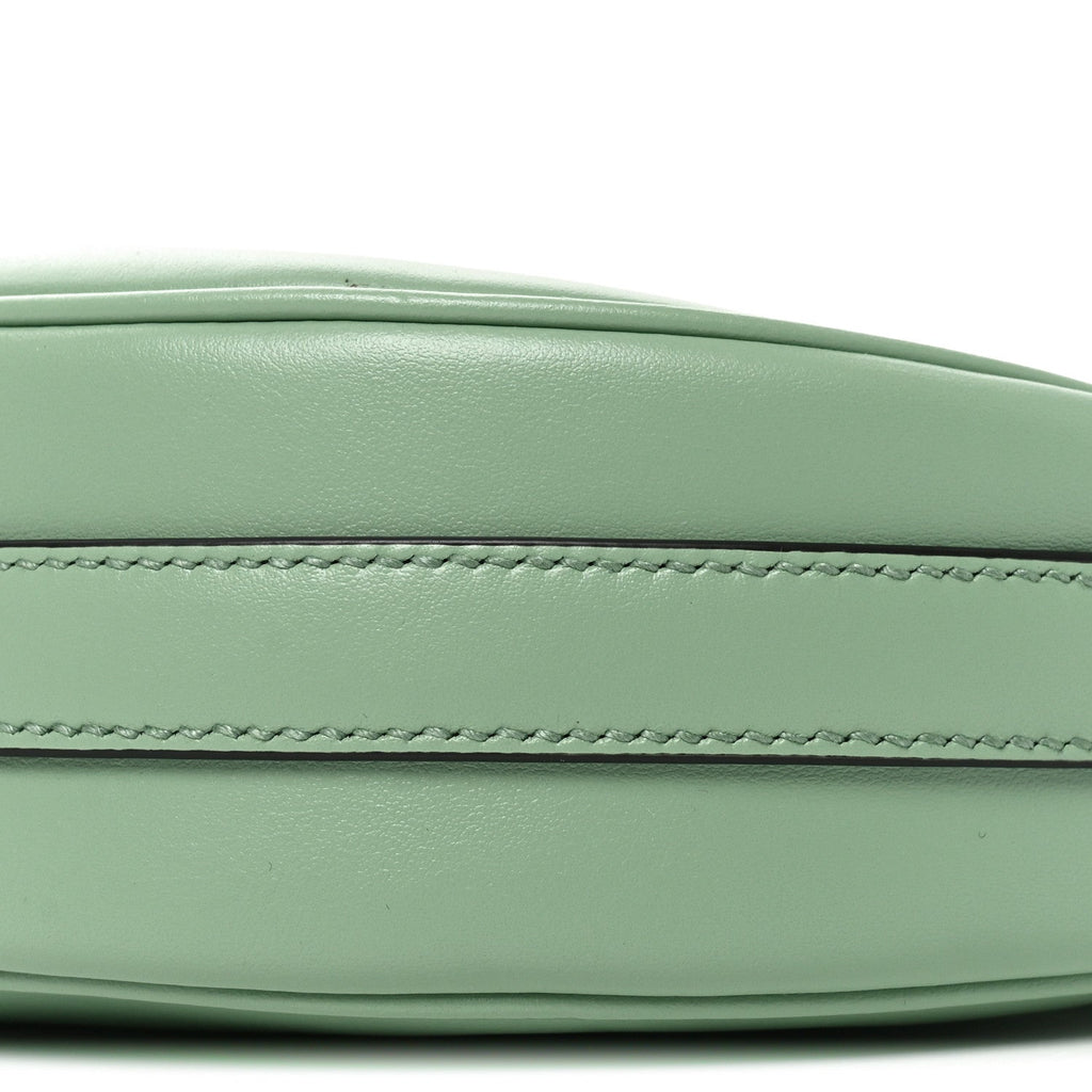 Soft Calfskin Arque Shoulder Bag Acquamarina