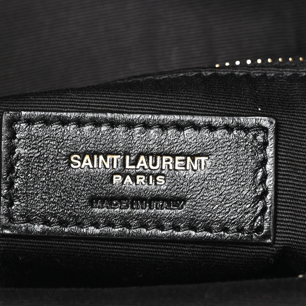 Lambskin Matelasse Monogram Joe Backpack Black