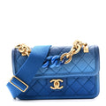 Caviar Quilted Small Sunset On The Sea Flap Blue