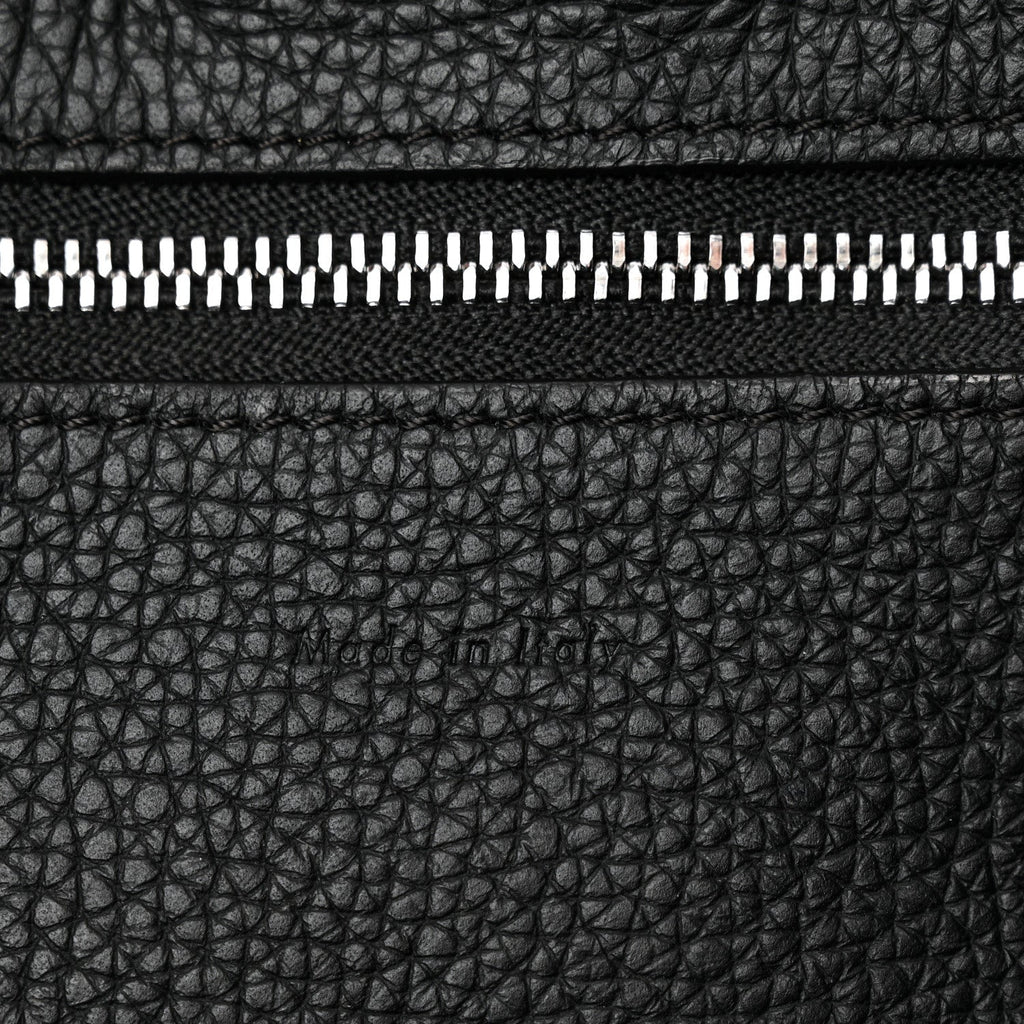 Supple Grained Calfskin Small Big Bag Black