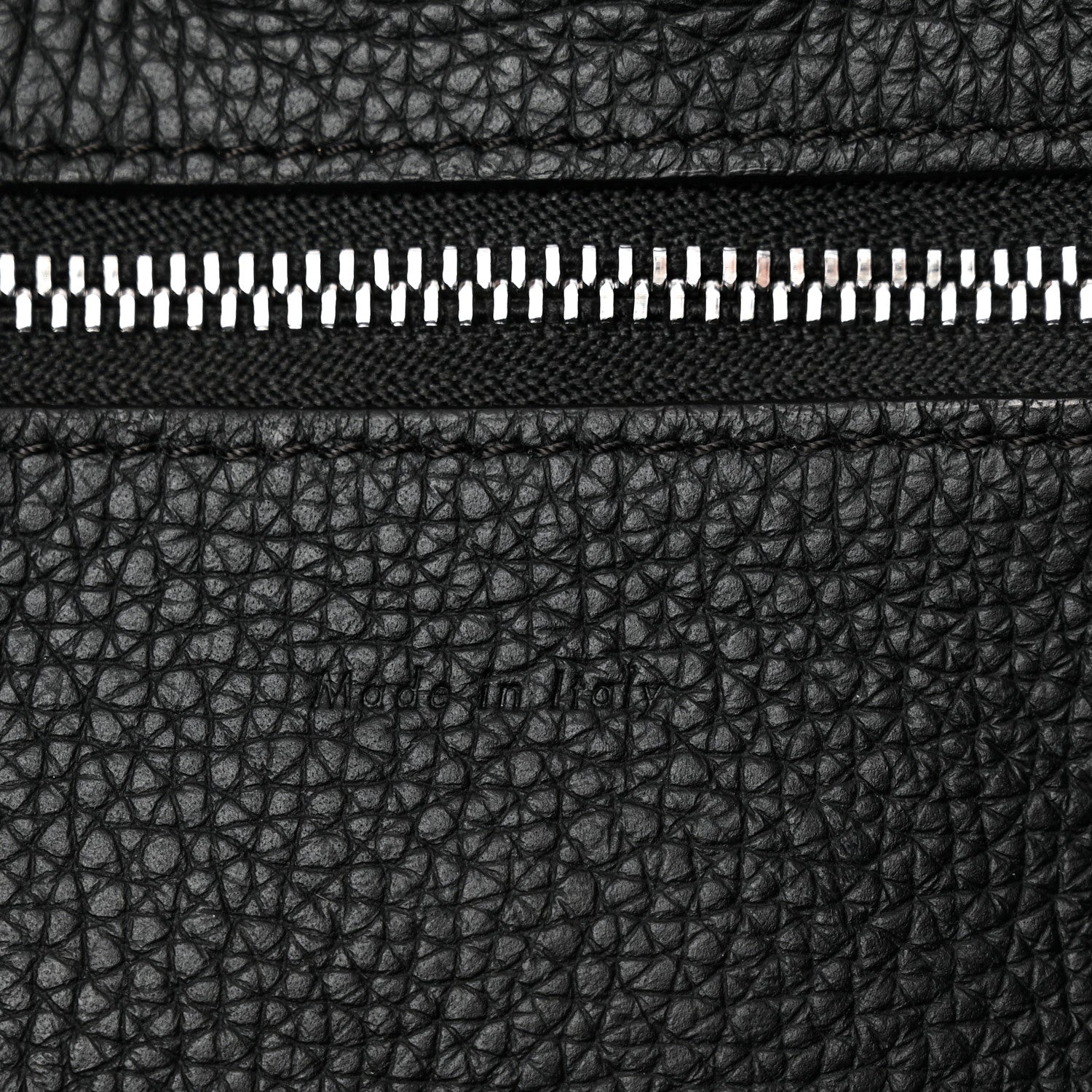 Supple Grained Calfskin Small Big Bag Black