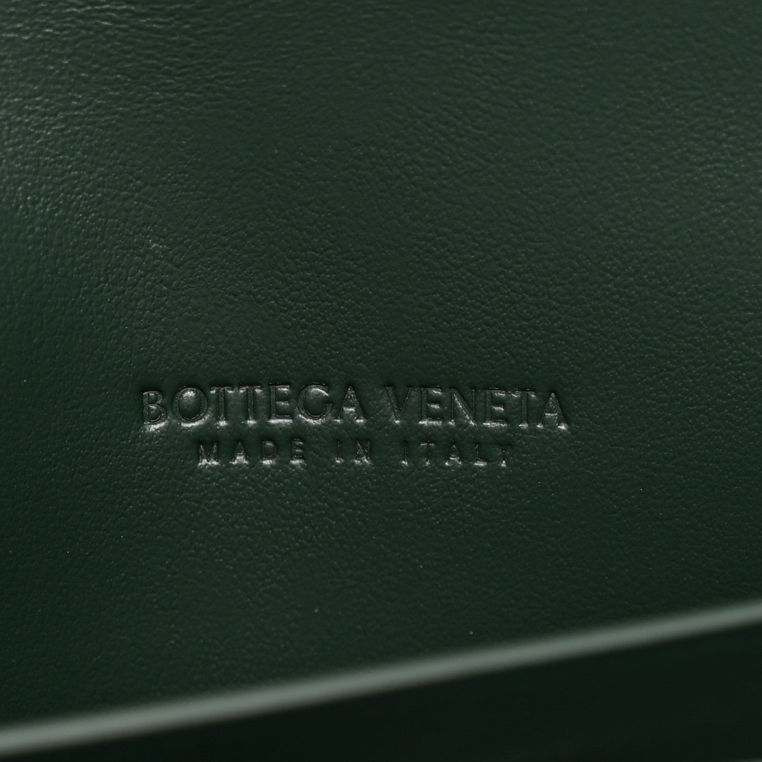 Nappa Intrecciato Long Andiamo Top Handle Clutch Emerald Green