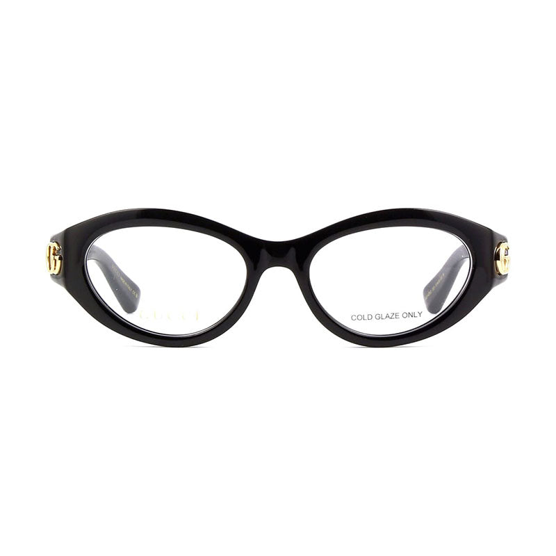 Gucci Eyeglasses Cat Eye Full Rim, Transparent Burgundy Frame and Clear Demo Lenses Lens GG1405O003