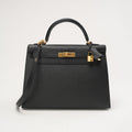 Hermès Sellier Kelly 32 Epsom Black 2016