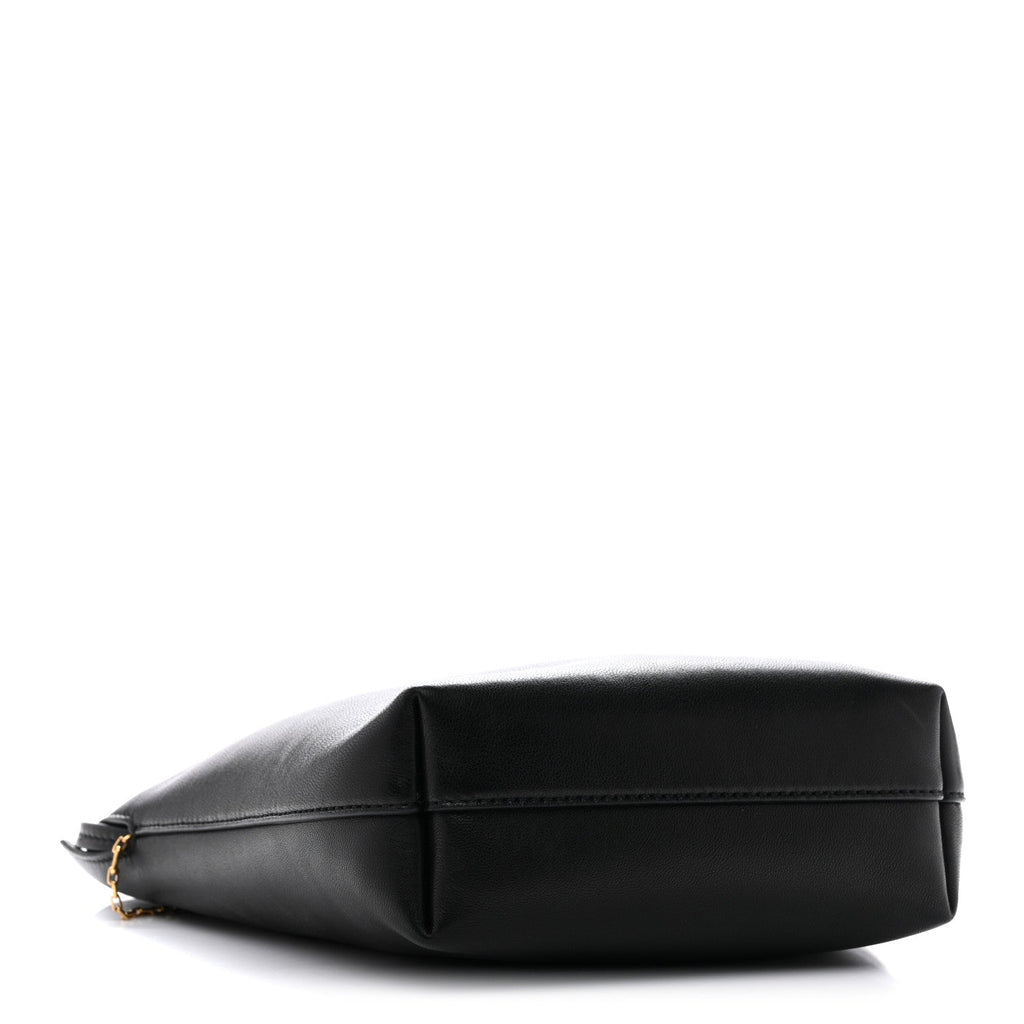 Lambskin Pochon Shoulder Bag Black