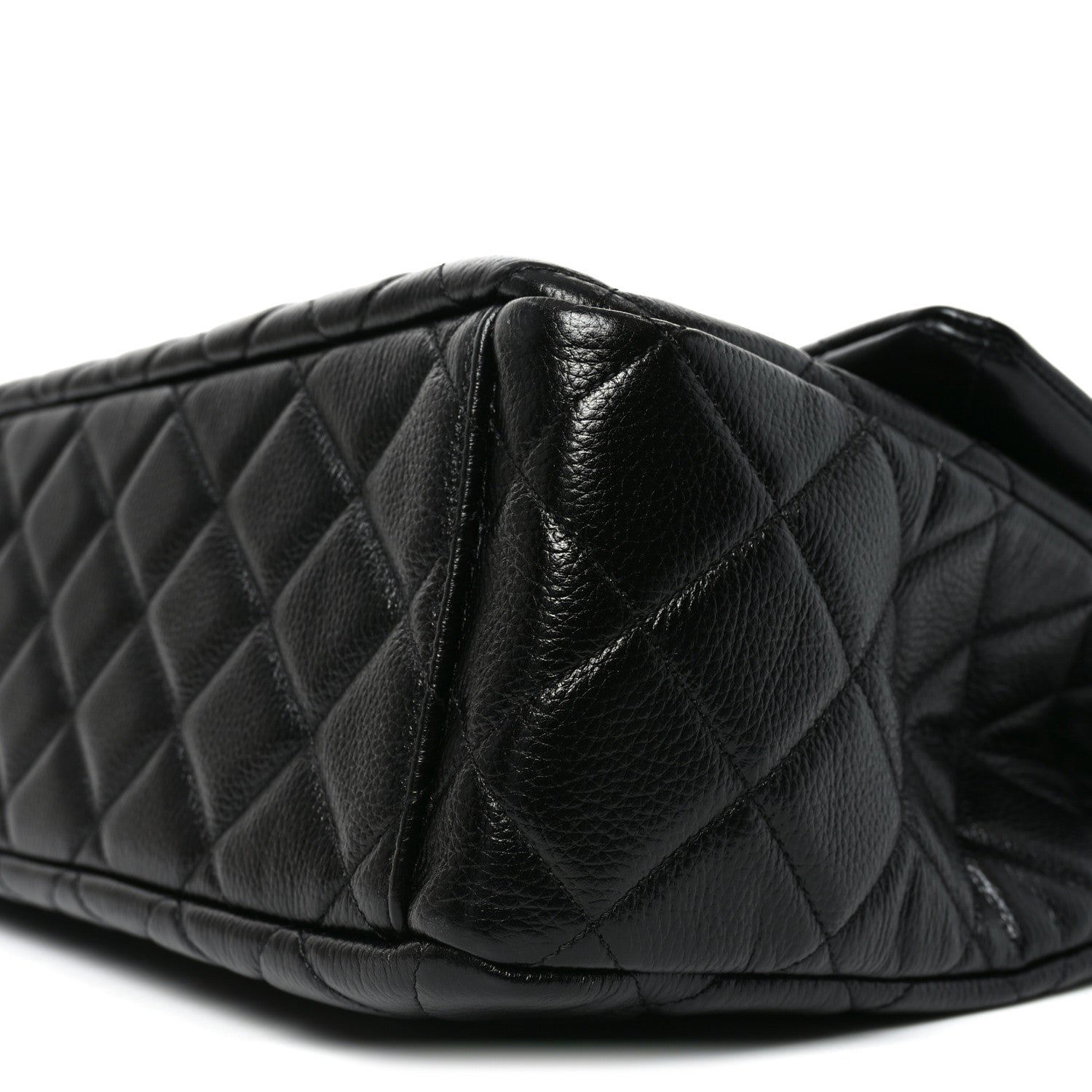 Caviar Quilted Small XXL Travel Flap Bag Black