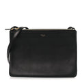 Lambskin Large Trio Crossbody Bag Black