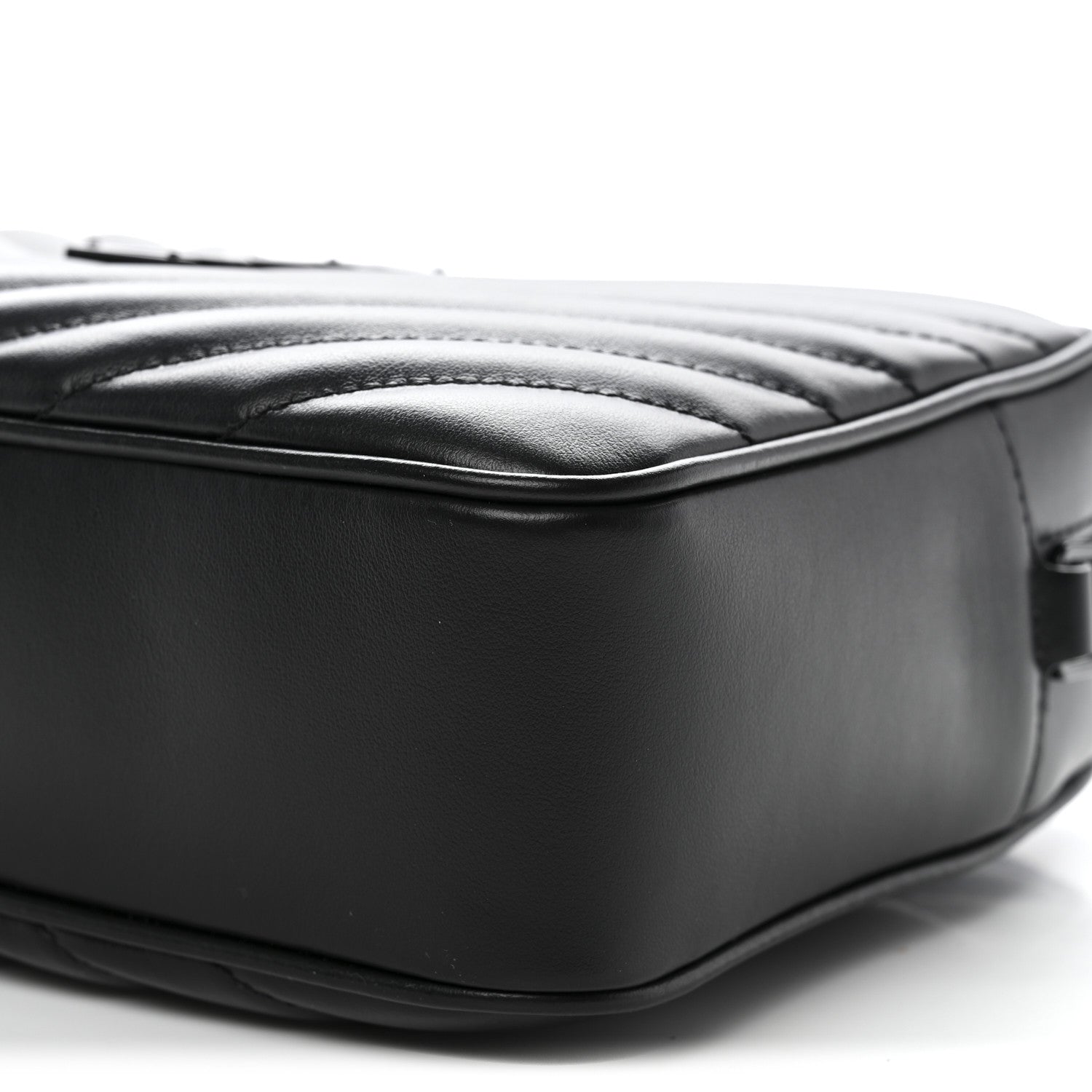 Calfskin Matelasse Monogram Monochrome Lou Camera Bag Black