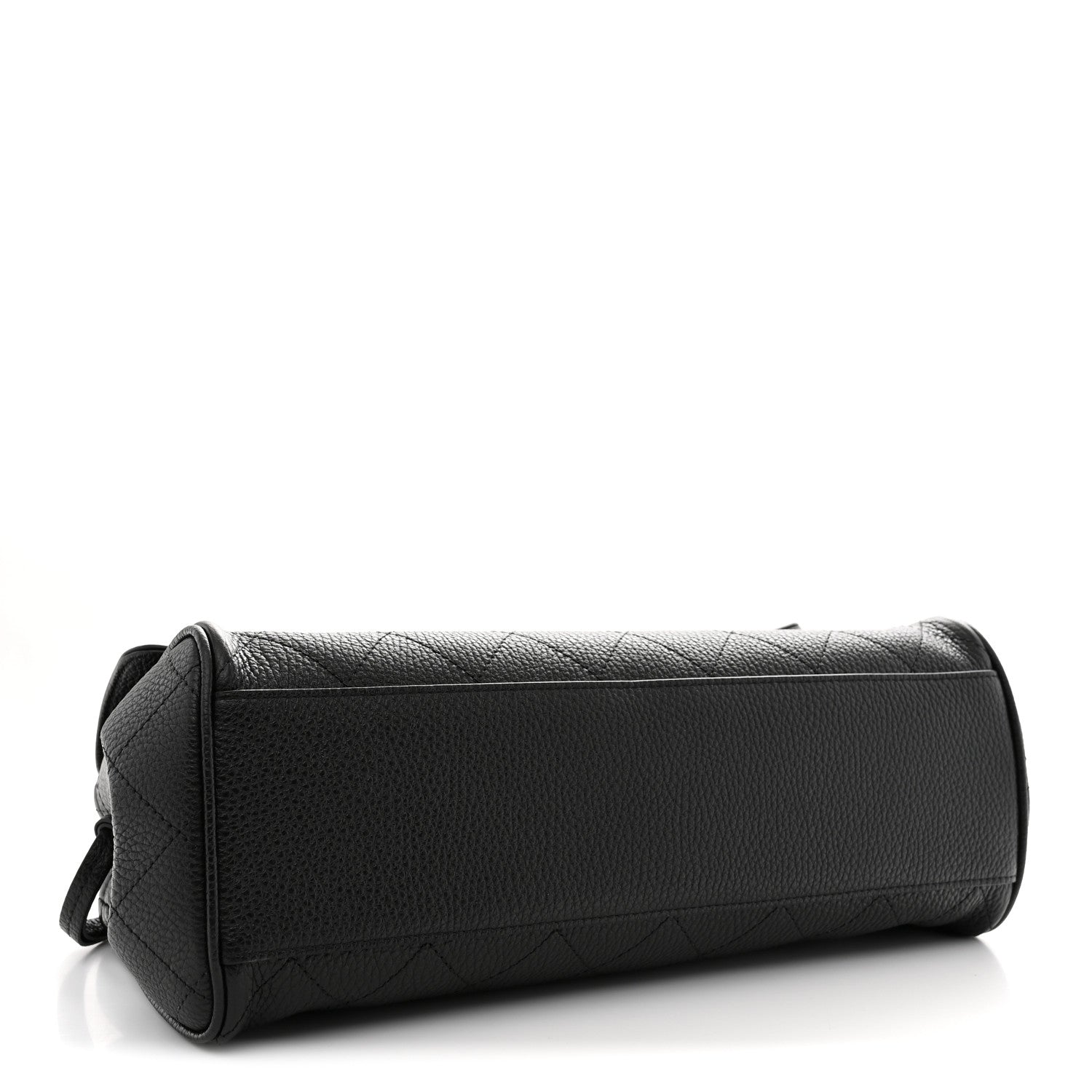 Grained Calfskin Urban Essentials Small Shopping Bag Black