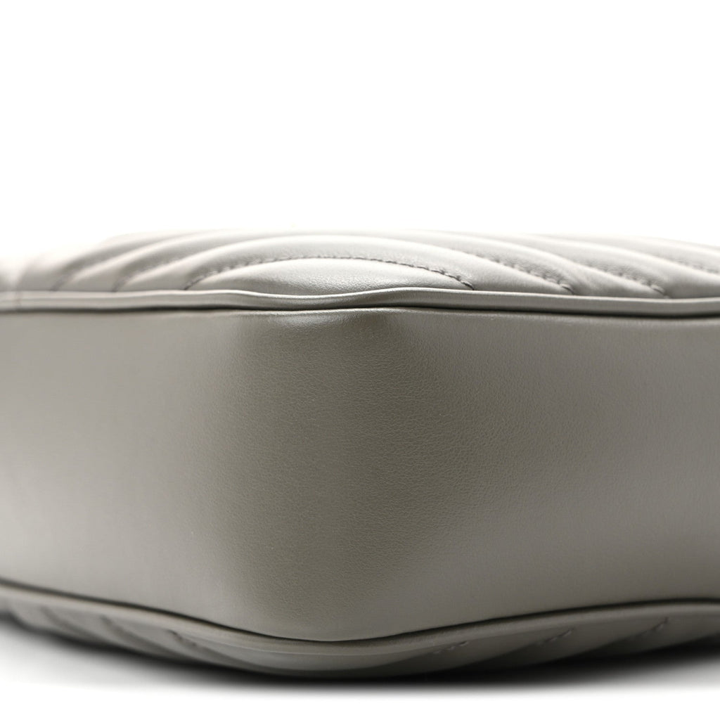 Calfskin Matelasse Monogram Lou Camera Bag Dusty Grey