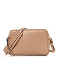 Glace Calfskin Embossed Logo Crossbody Cammeo
