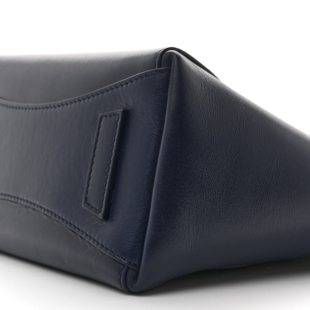 Box Calfskin Mini Sport Antigona Top Handle Bag Navy
