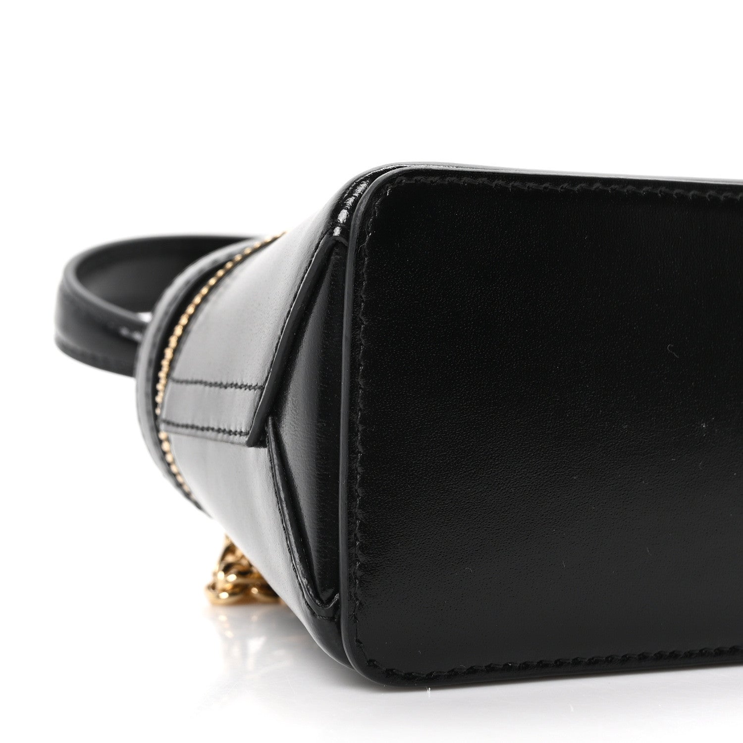 Box Calfskin Antigona Mini Vanity Bag With Chain Black