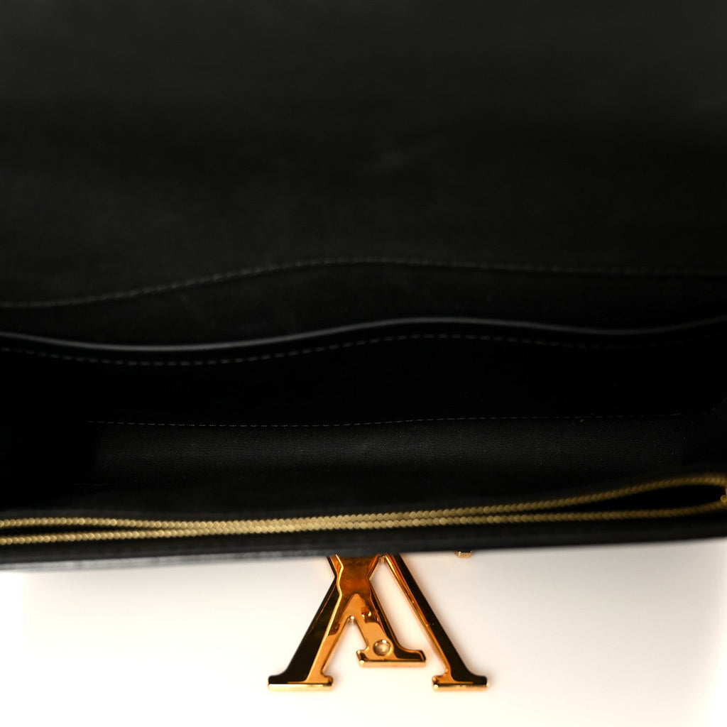 Patent Louise Clutch Black
