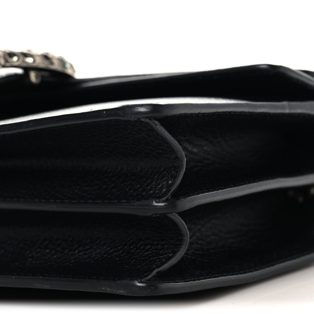 Pebbled Calfskin Small Dionysus Shoulder Bag Black