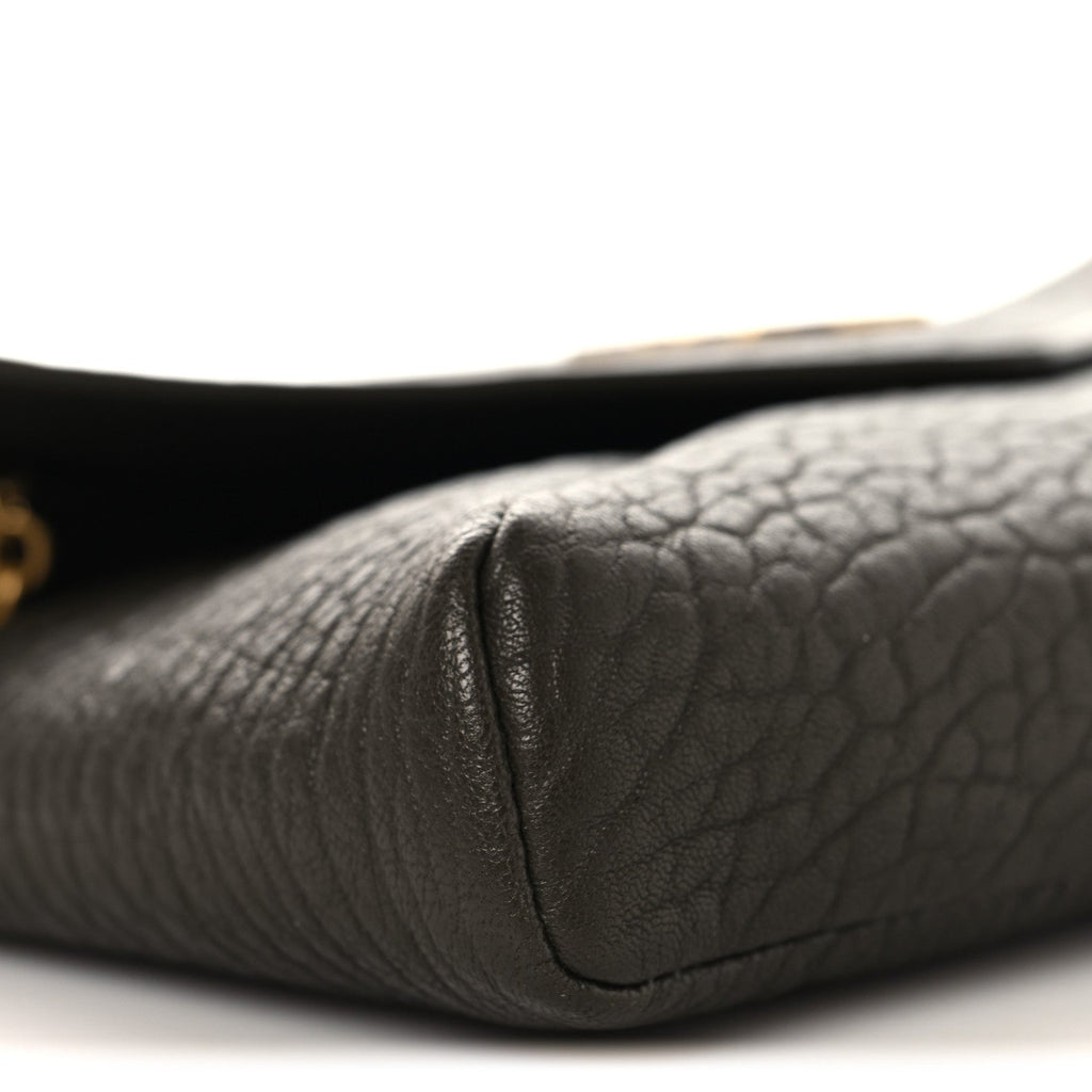 Grained Lambskin Small Cassandre Chain Pouch Light Musk