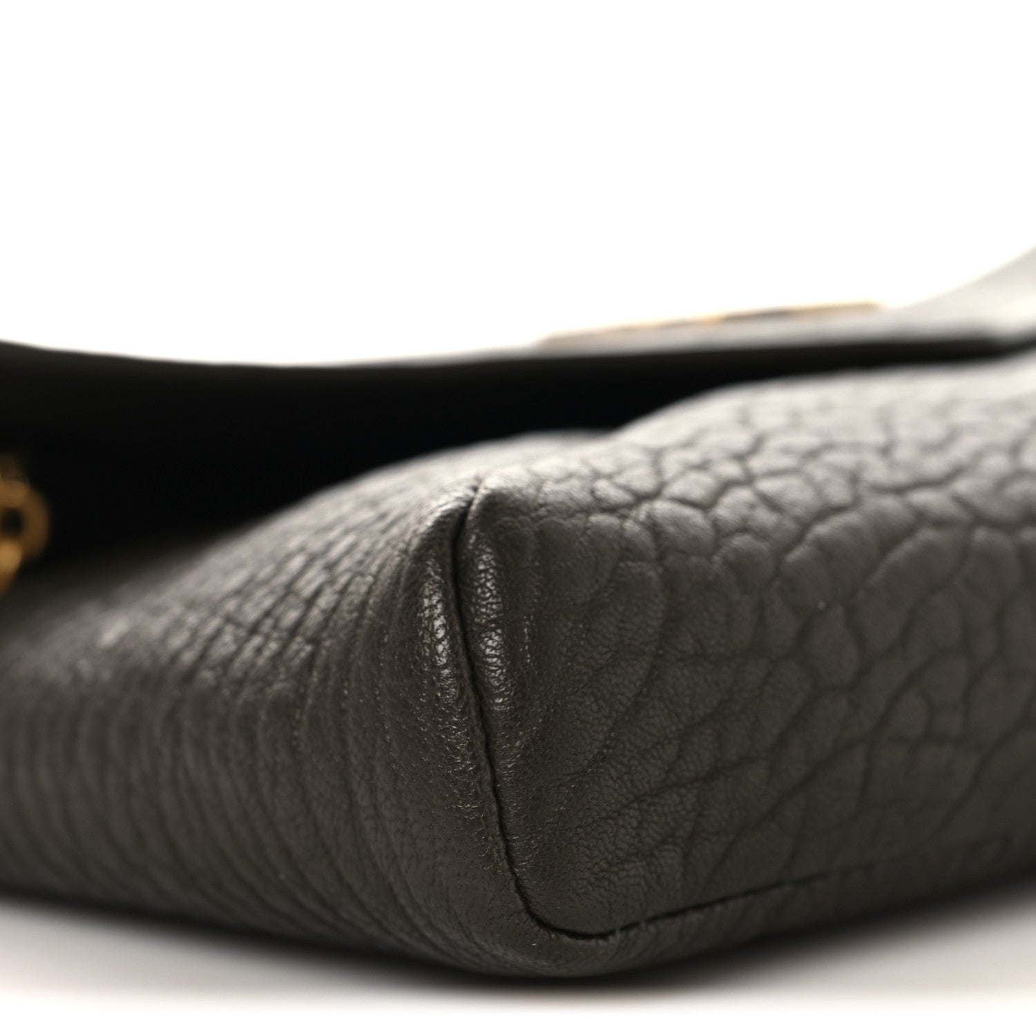 Grained Lambskin Small Cassandre Chain Pouch Light Musk